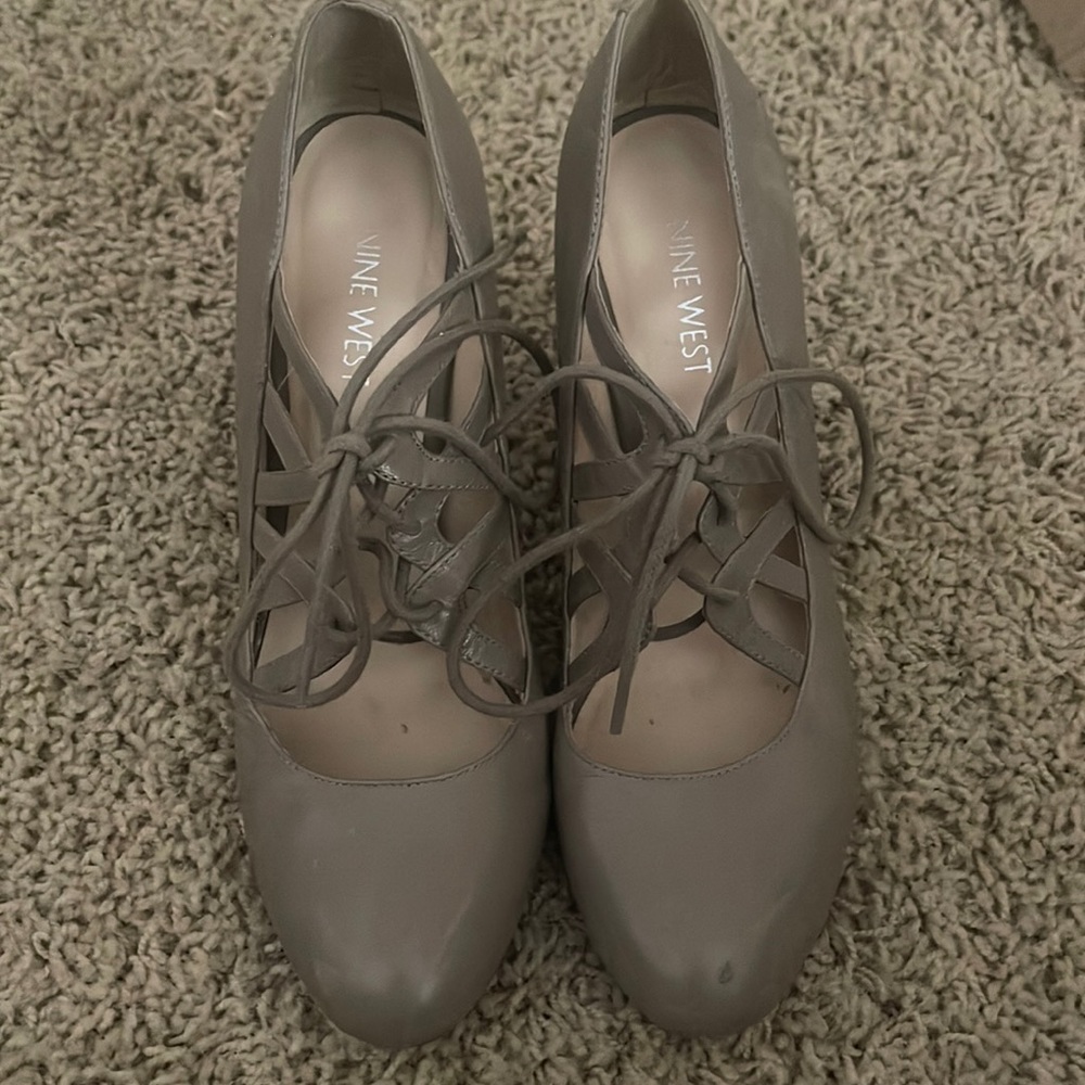Nines West Tie Pumps
